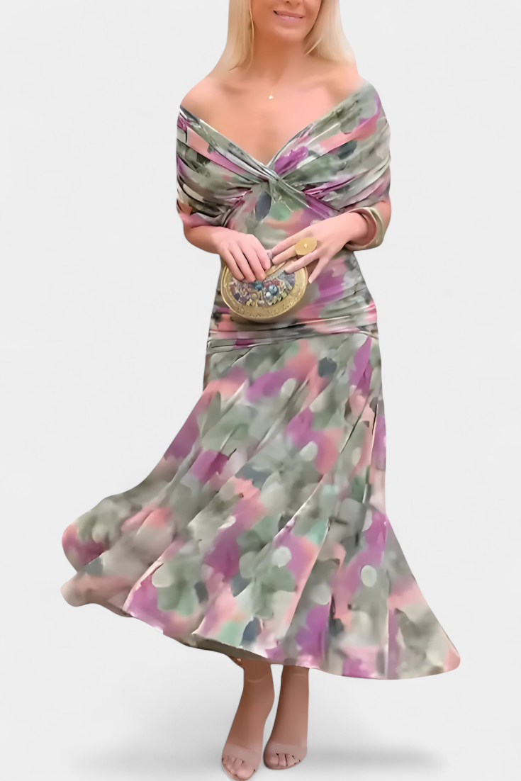 Bridget - Long floral dress