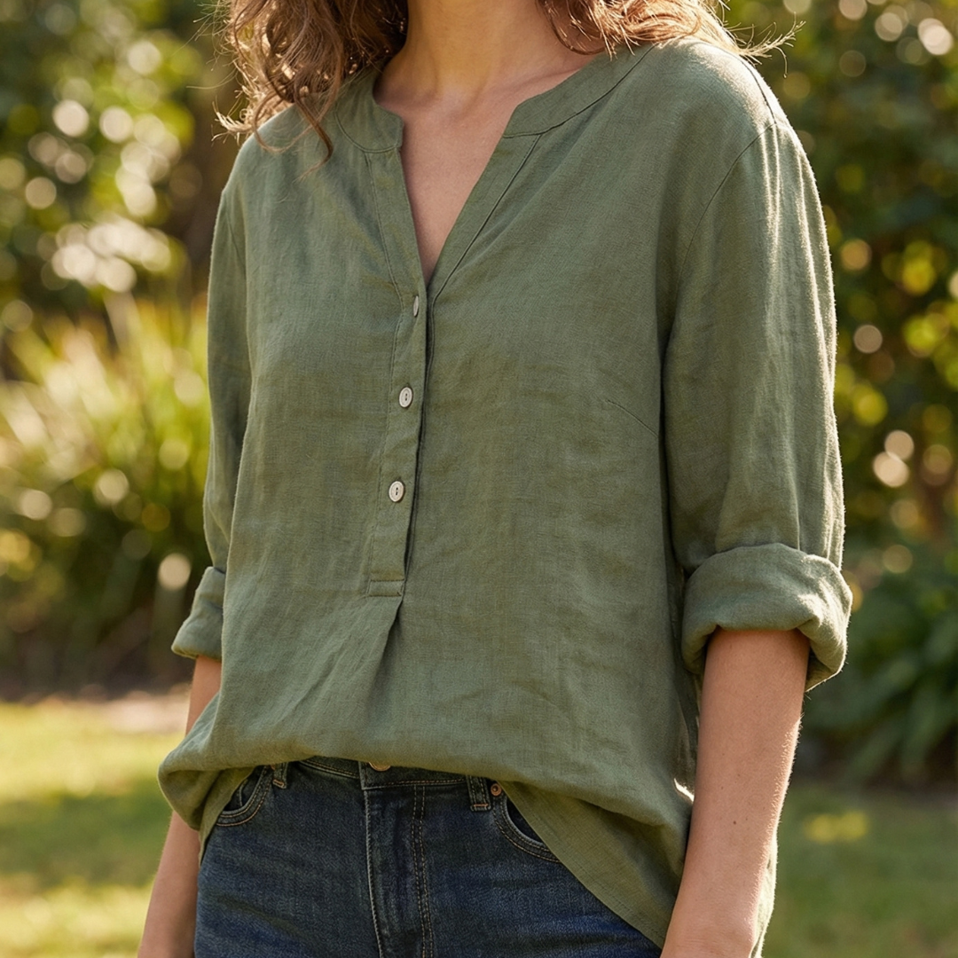 Luna | Airy Button-Down Shirt