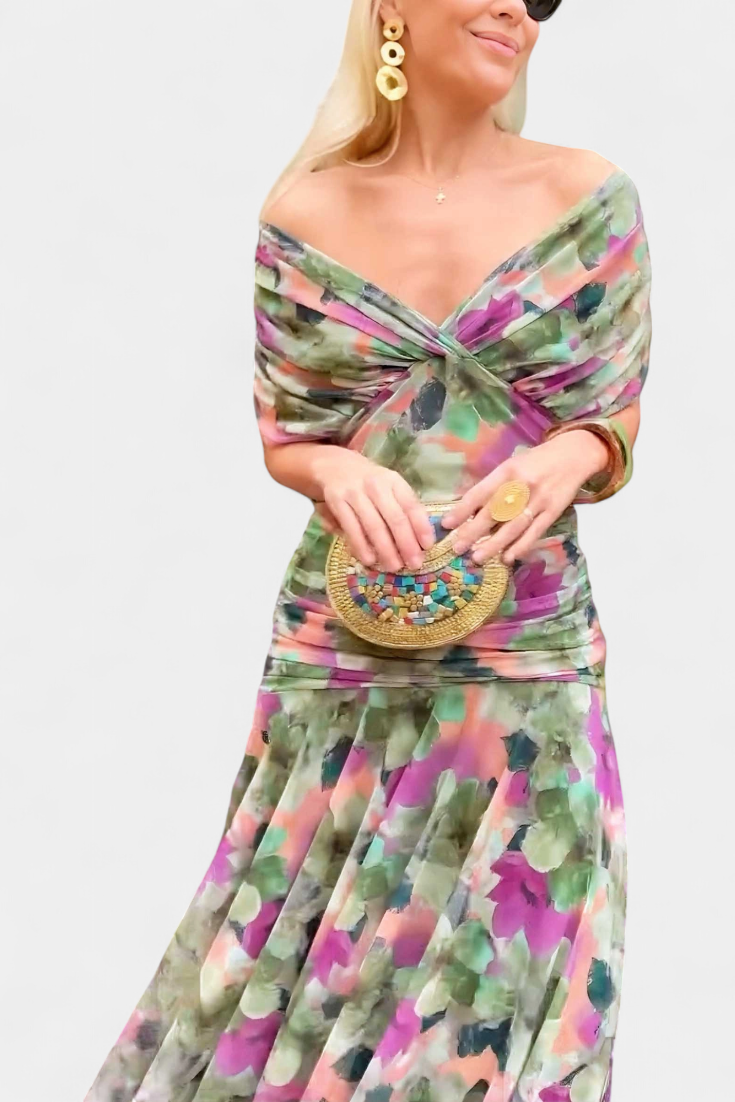 Bridget - Long floral dress