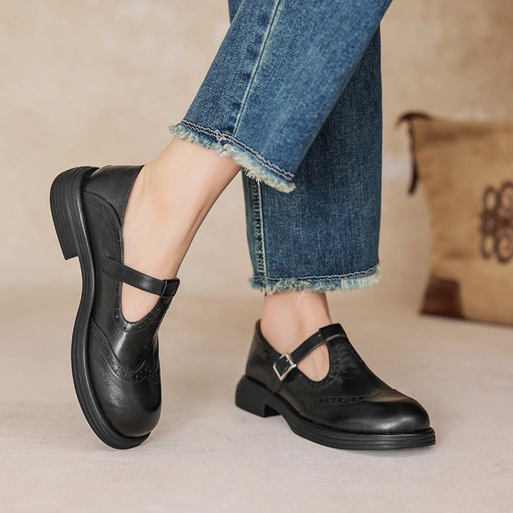 BernaStep Leather Mary Janes