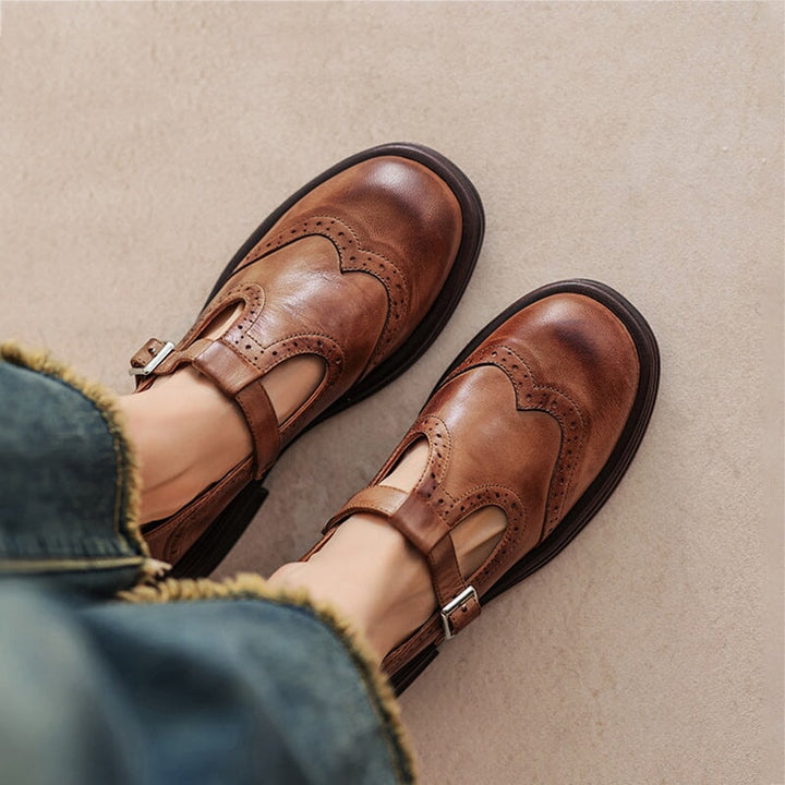 BernaStep Leather Mary Janes