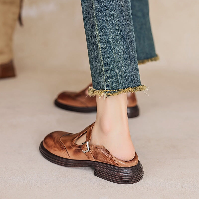 BernaStep Leather Mary Janes