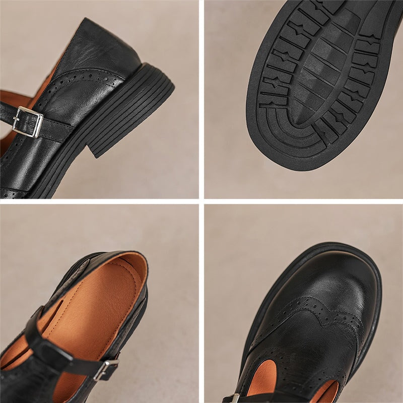 BernaStep Leather Mary Janes