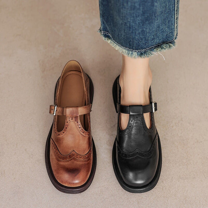 BernaStep Leather Mary Janes